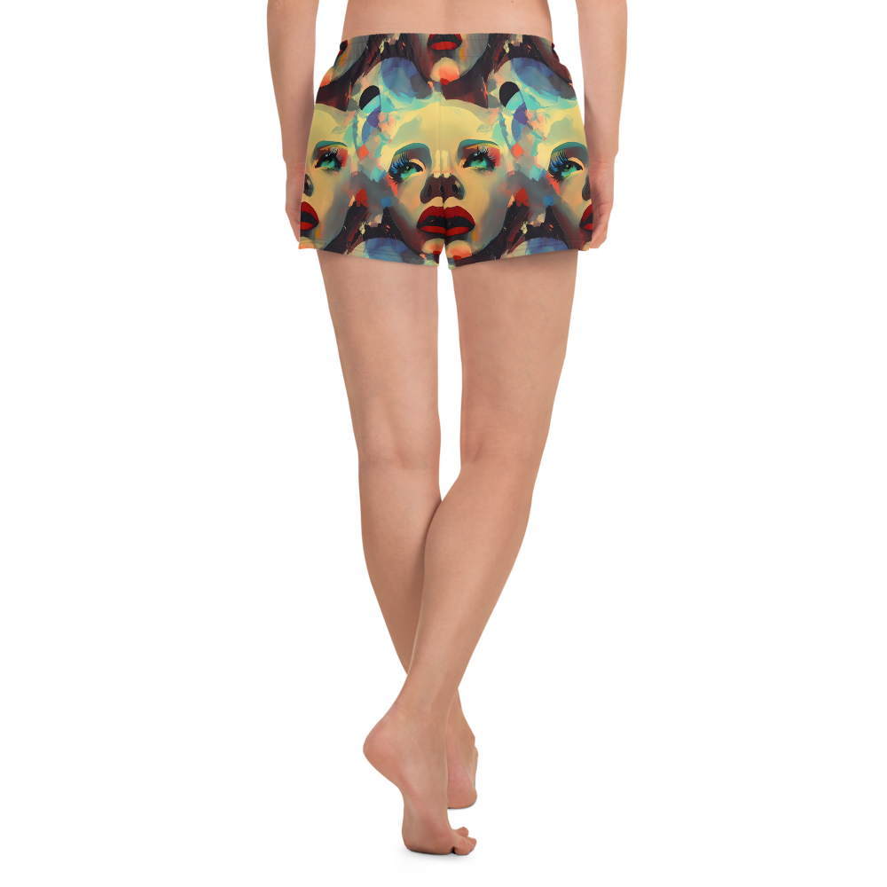 Women’s Athletic Shorts - Astral Reflections