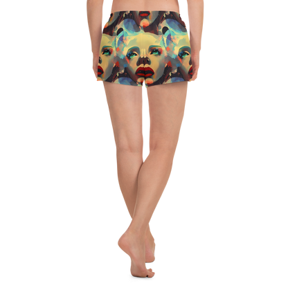Women’s Athletic Shorts - Astral Reflections