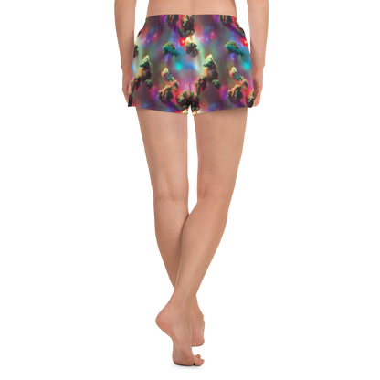 Women’s Athletic Shorts - Nebula Dreams