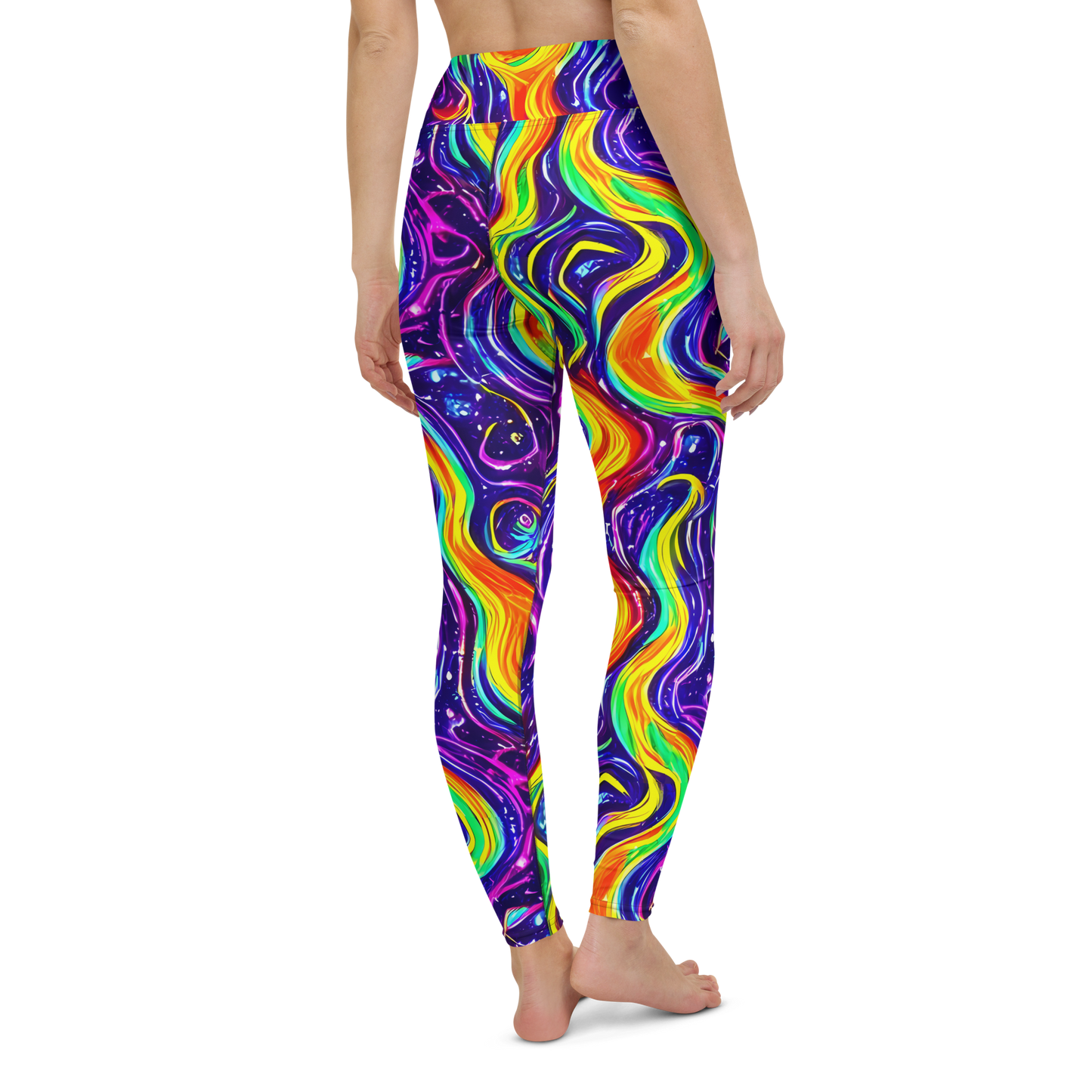 Yoga Leggings - Galactic Flames