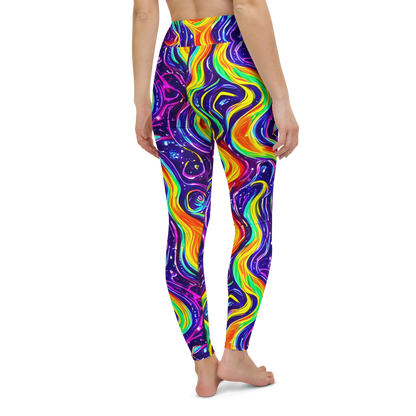 Yoga Leggings - Galactic Flames