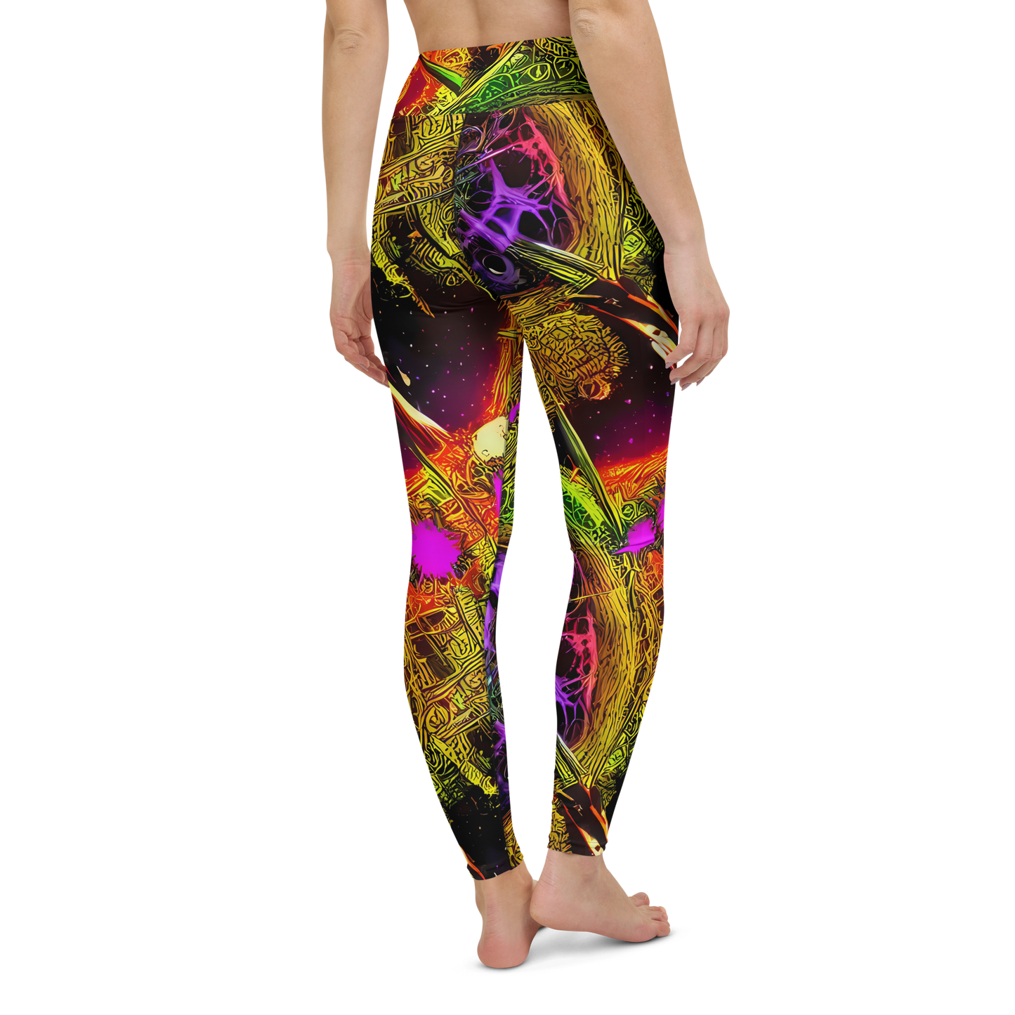 Yoga Leggings - Neon Glyphworks