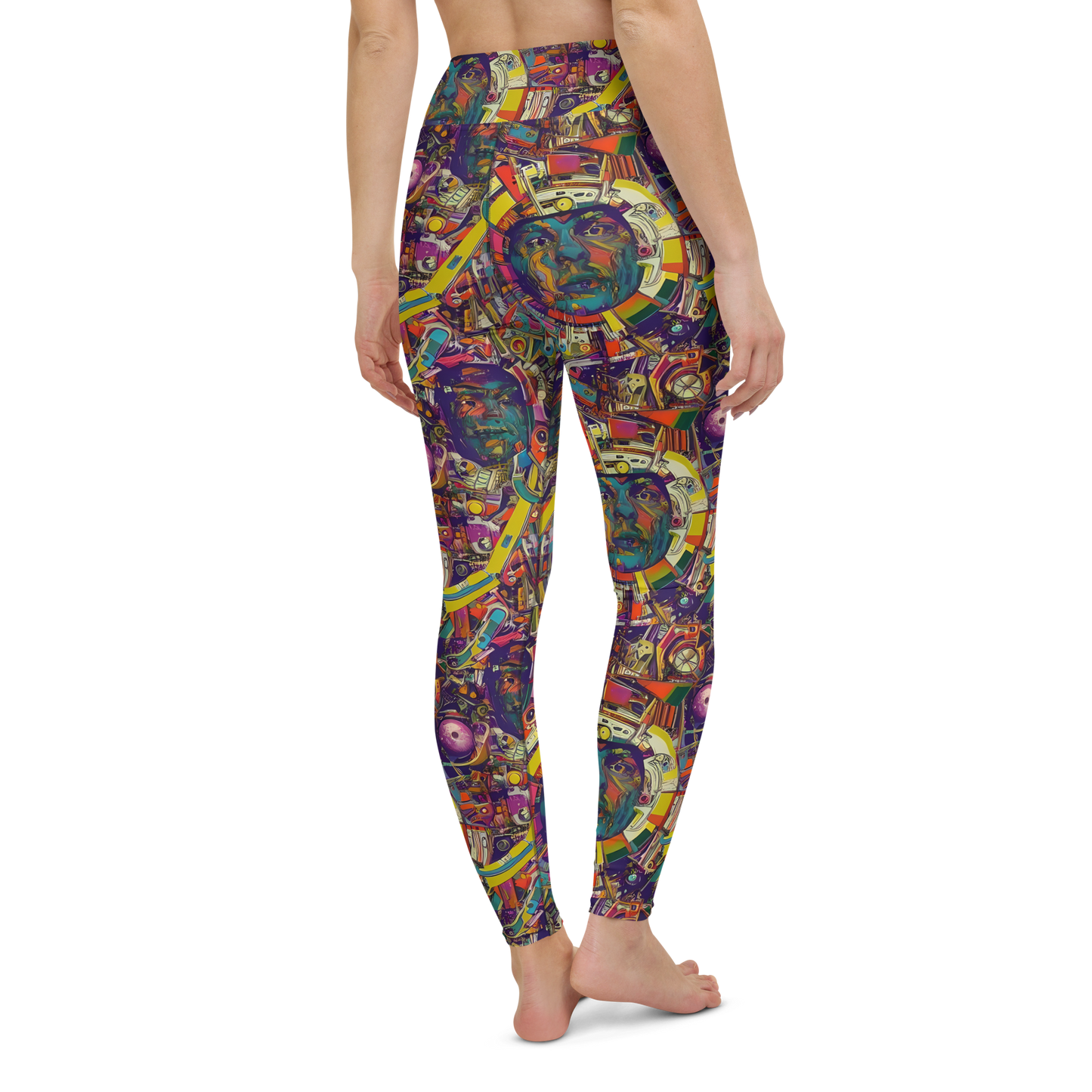 Yoga Leggings - Cosmic Collage