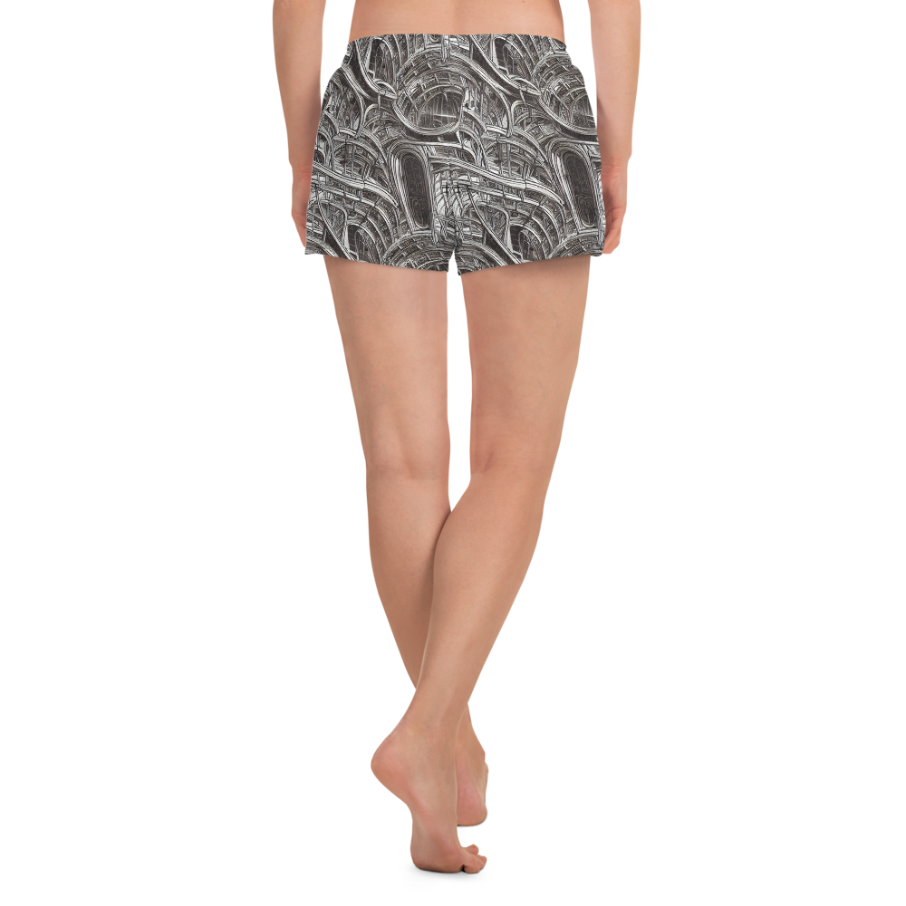 Women’s Athletic Shorts - Piranesi's Dream