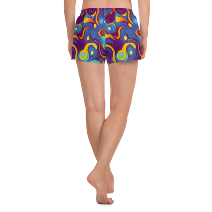 Women’s Athletic Shorts - Pelton Swirl