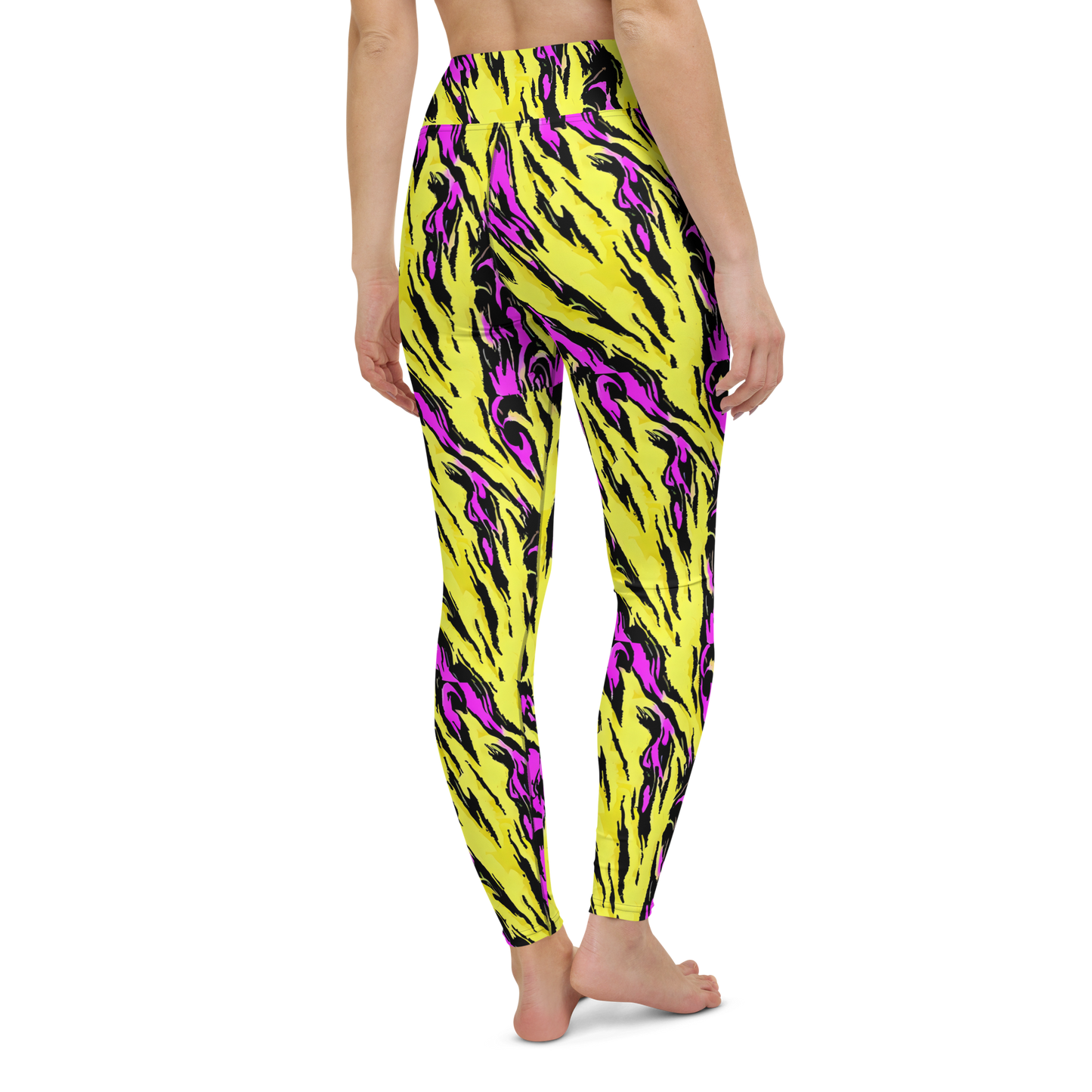 Yoga Leggings - Neon Savanna