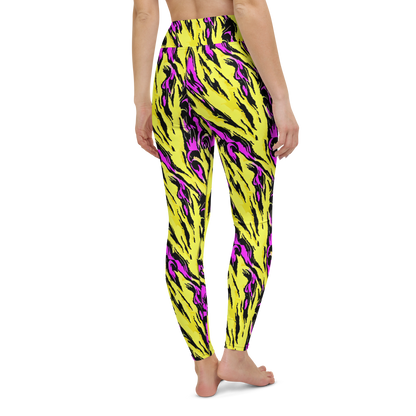 Yoga Leggings - Neon Savanna