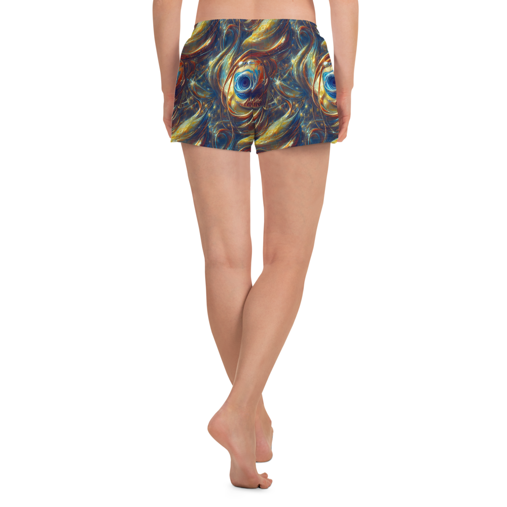 Women’s Athletic Shorts - Celestial Vortex