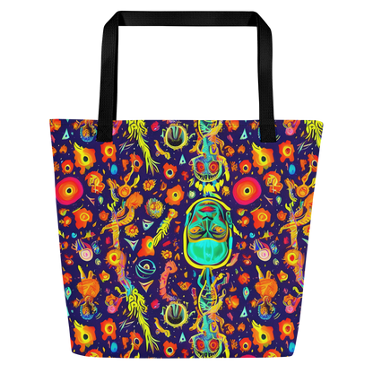 Large Tote Bag w/ Pocket - Celestial Quirk