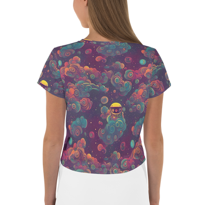 Women's Crop Tee - Nebula Dreamscape