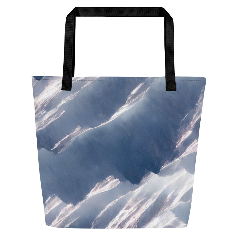 Large Tote Bag w/ Pocket - Misty Pinnacles