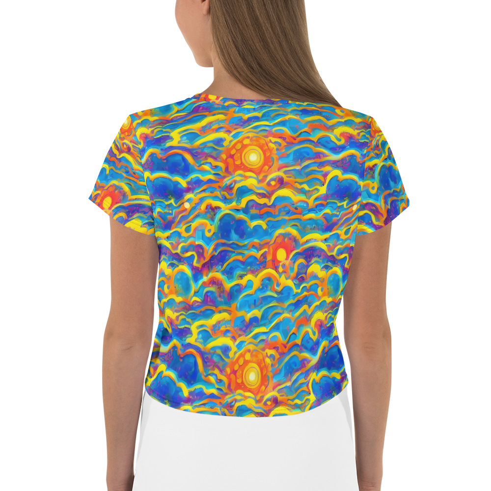 Women's Crop Tee - Chroma Ripple