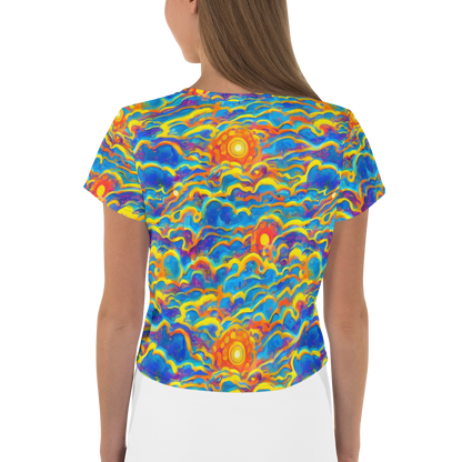 Women's Crop Tee - Chroma Ripple