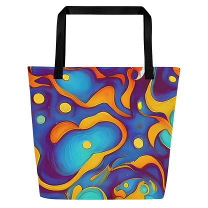 Large Tote Bag w/ Pocket - Pelton Swirl