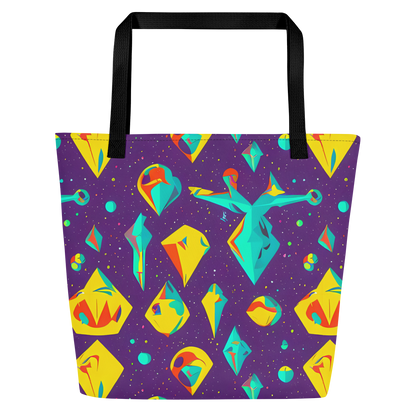 Large Tote Bag w/ Pocket - Cascading Prism