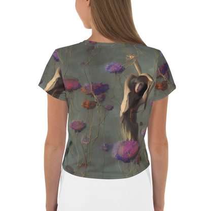 Women's Crop Tee - Ethereal Bloom