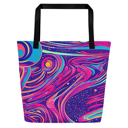 Large Tote Bag w/ Pocket - Nebula Noodles