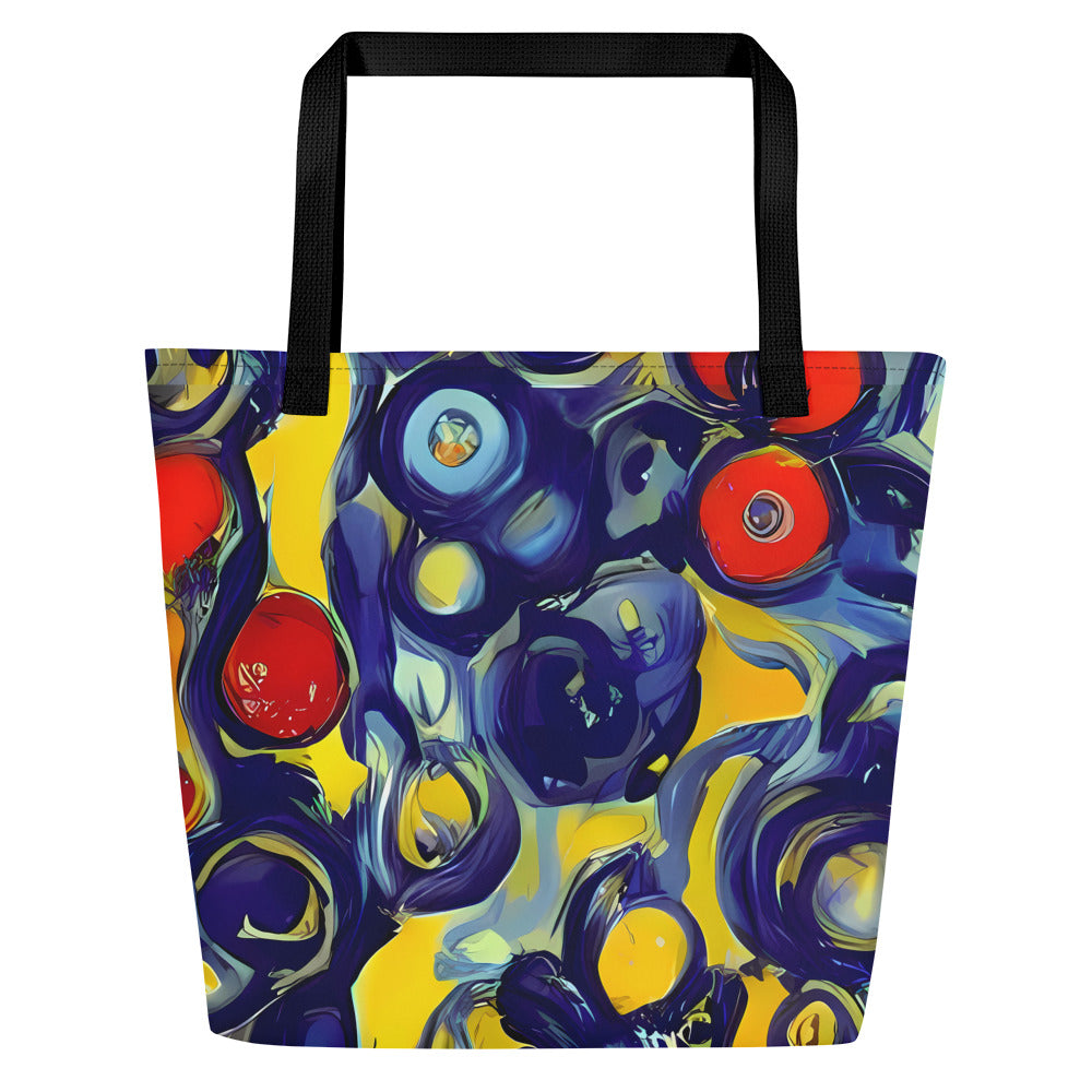 Large Tote Bag w/ Pocket - Dynamic Doodles