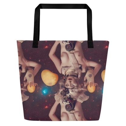 Large Tote Bag w/ Pocket - Nebula Siren