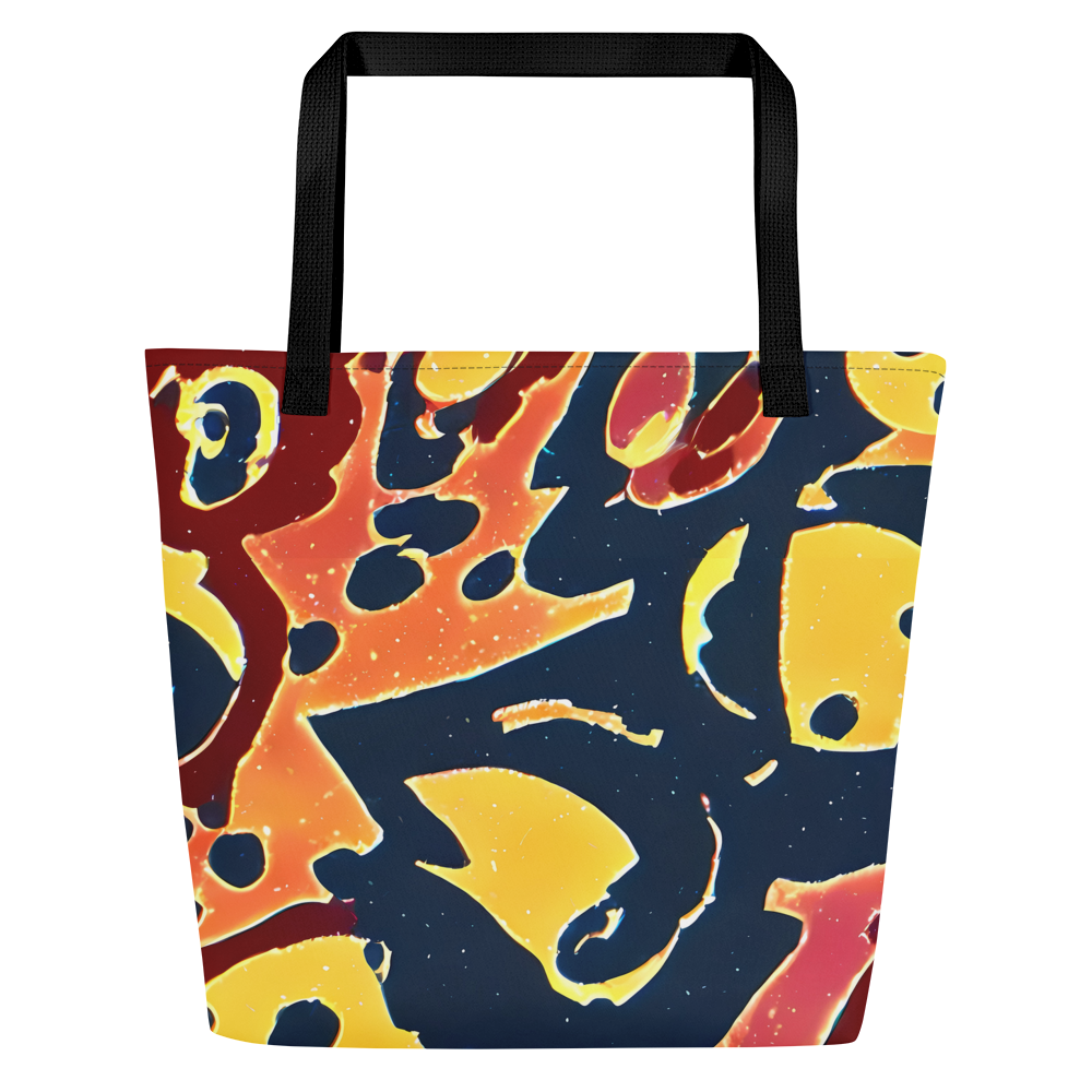 Large Tote Bag w/ Pocket - Sunset Silhouette