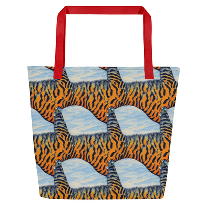 Large Tote Bag w/ Pocket - Tiger's Dream