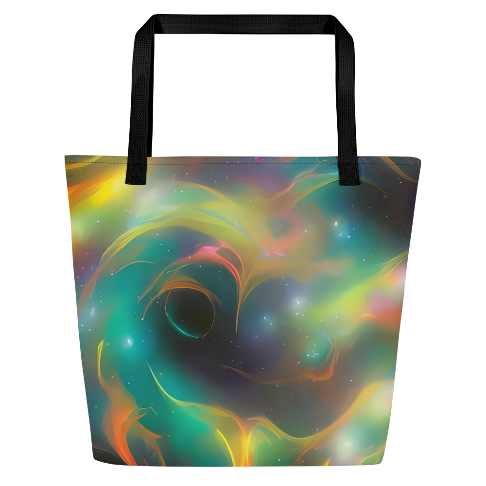 Large Tote Bag w/ Pocket - Cheng Wallis Whirl