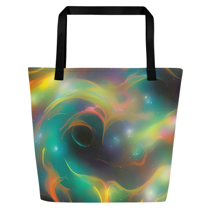 Large Tote Bag w/ Pocket - Cheng Wallis Whirl