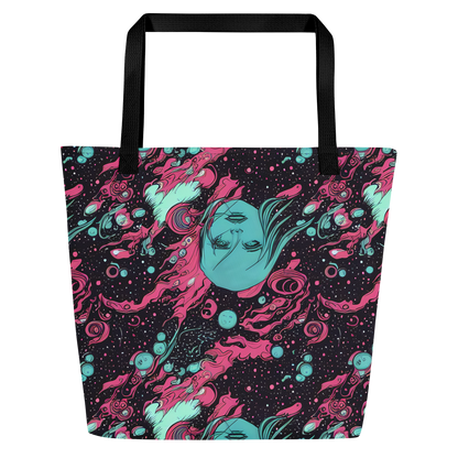 Large Tote Bag w/ Pocket - Spectral Dreamer