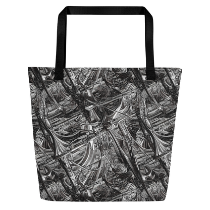 Large Tote Bag w/ Pocket - Gothic Whirlwind