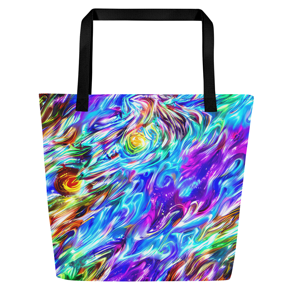 Large Tote Bag w/ Pocket - Faini Whirlwind