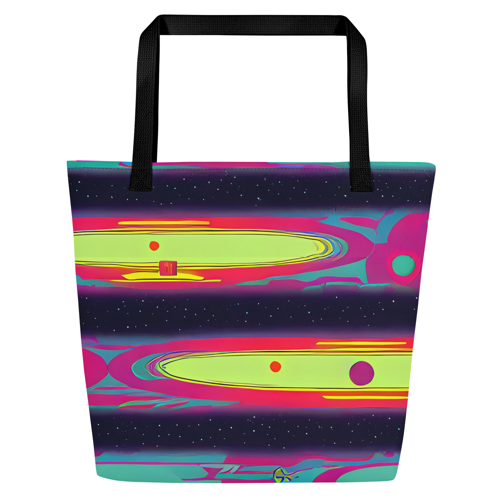 Large Tote Bag w/ Pocket - Astro Pop