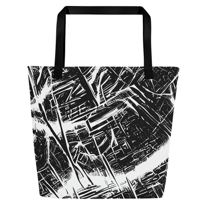 Large Tote Bag w/ Pocket - Ferriss Fractals