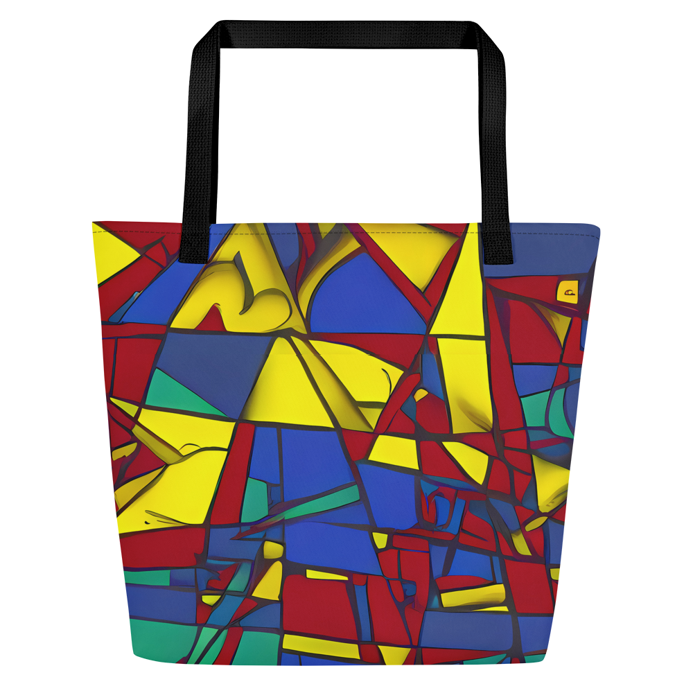 Large Tote Bag w/ Pocket - Vibrant Vexation