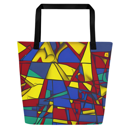 Large Tote Bag w/ Pocket - Vibrant Vexation