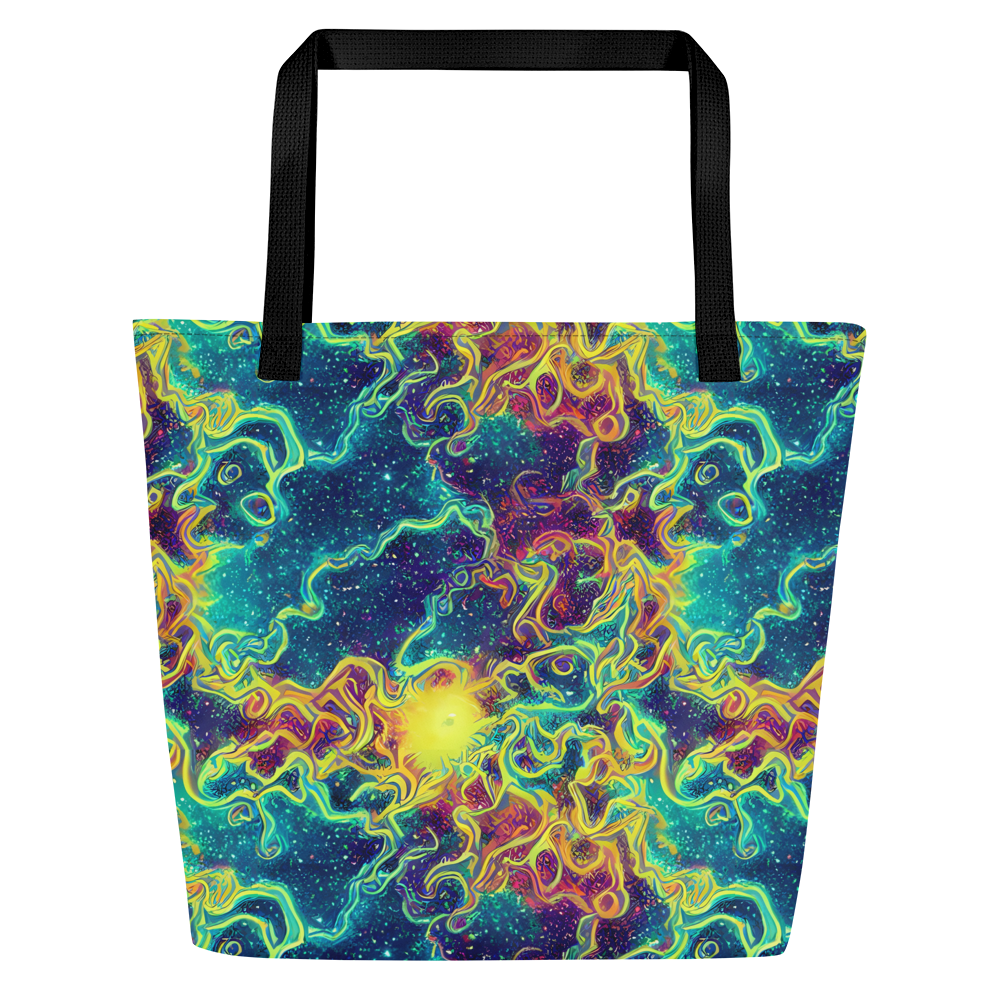 Large Tote Bag w/ Pocket - Echoed Pulses