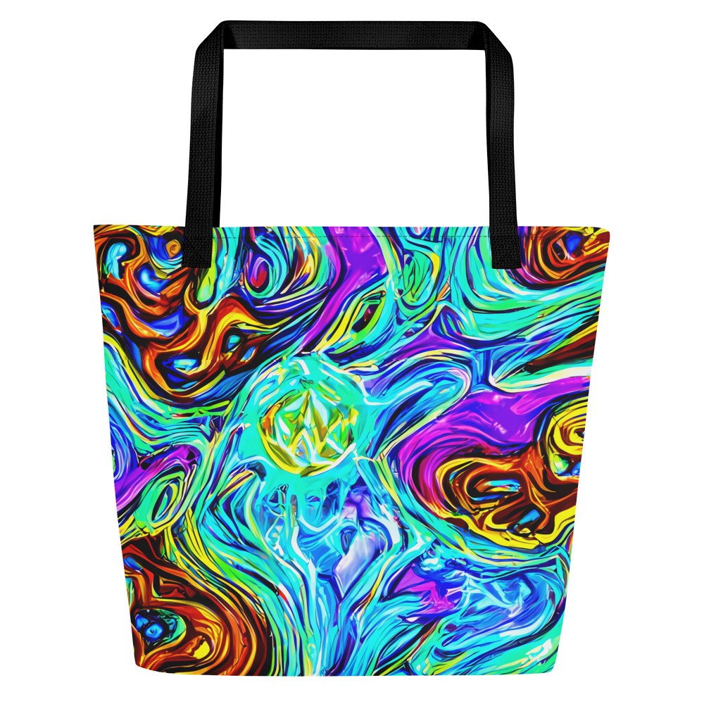 Large Tote Bag w/ Pocket - Mystic Iridescence