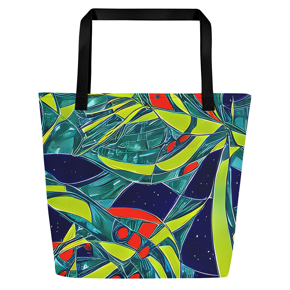 Large Tote Bag w/ Pocket - Harmonic Mirage