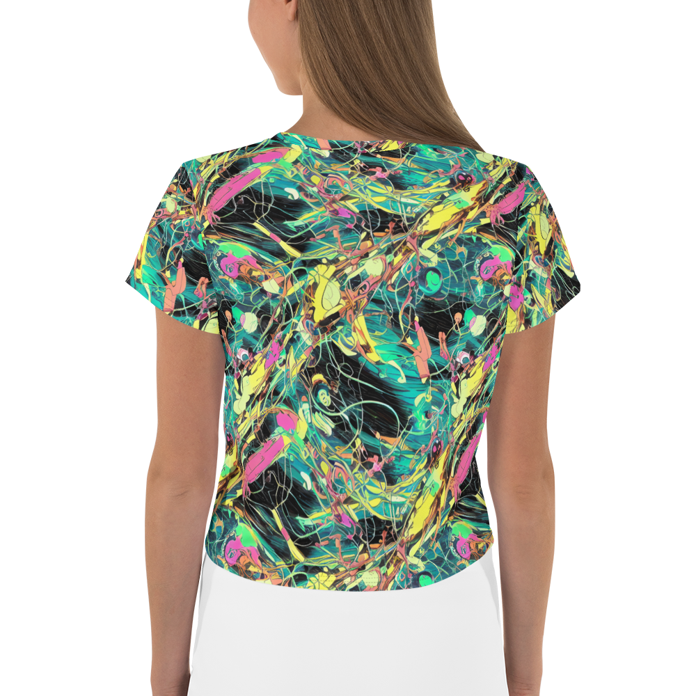 Women's Crop Tee - Cyborg Whirl