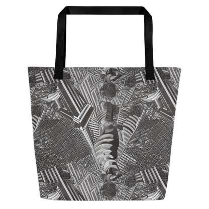 Large Tote Bag w/ Pocket - Piranesi's Web