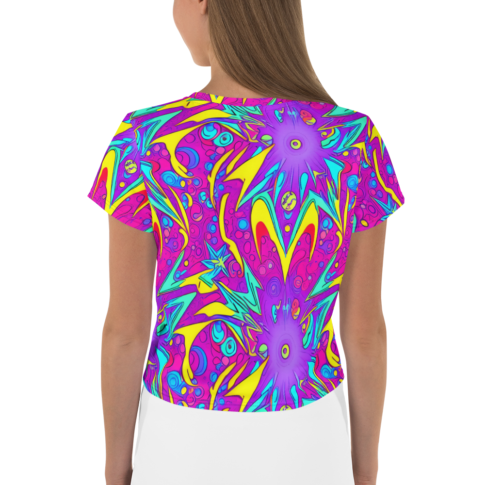 Women's Crop Tee - Nebula Radiance