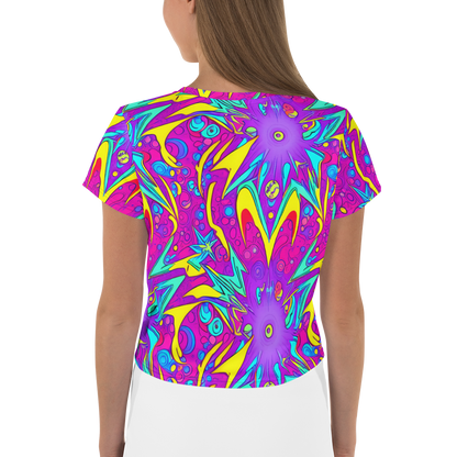 Women's Crop Tee - Nebula Radiance