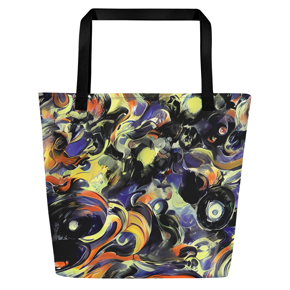 Large Tote Bag w/ Pocket - Twilight Chaos