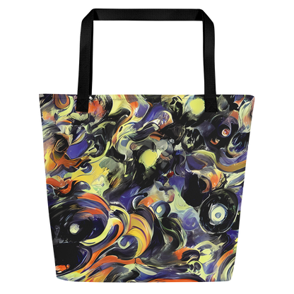 Large Tote Bag w/ Pocket - Twilight Chaos