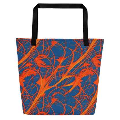 Large Tote Bag w/ Pocket - Nautical Ember