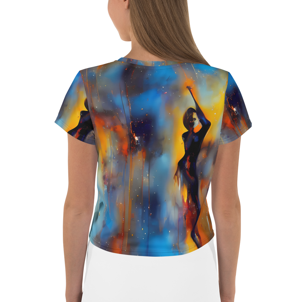 Women's Crop Tee - Cobalt Vogue