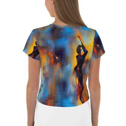 Women's Crop Tee - Cobalt Vogue