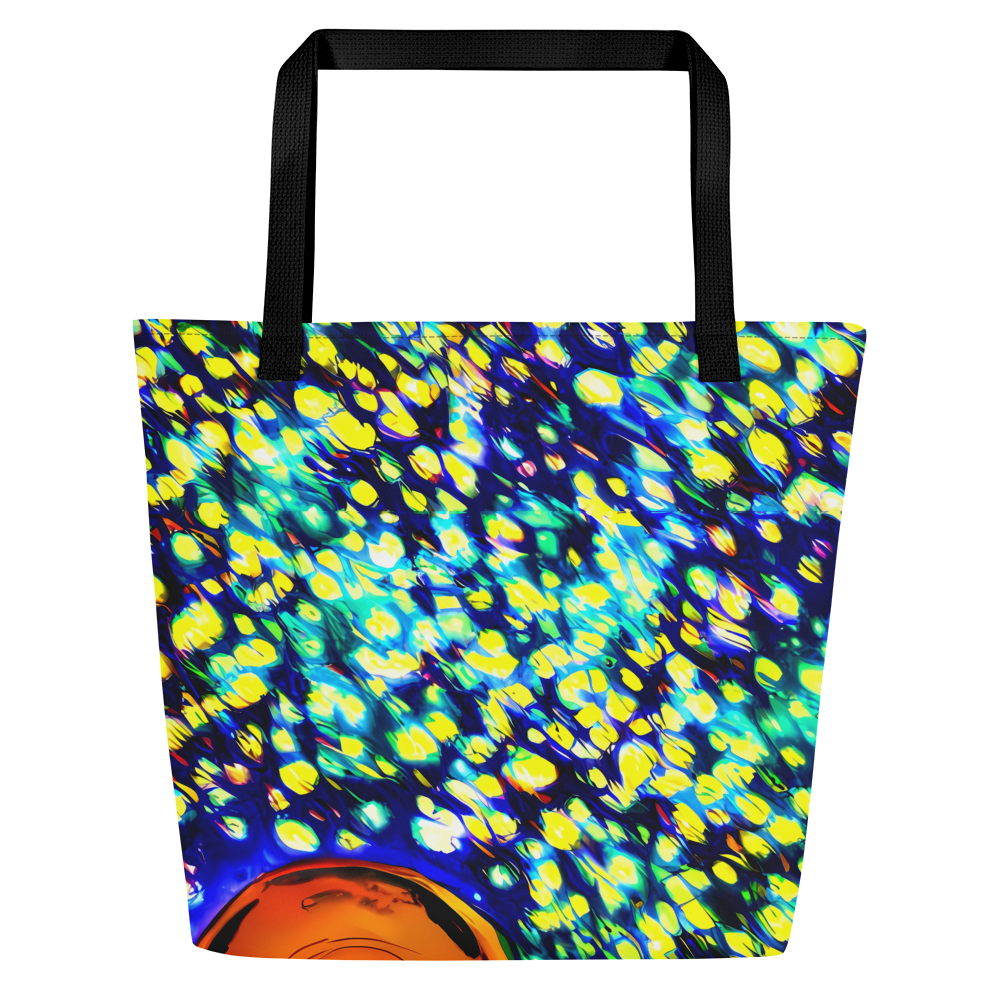 Large Tote Bag w/ Pocket - Illuminated Whirl