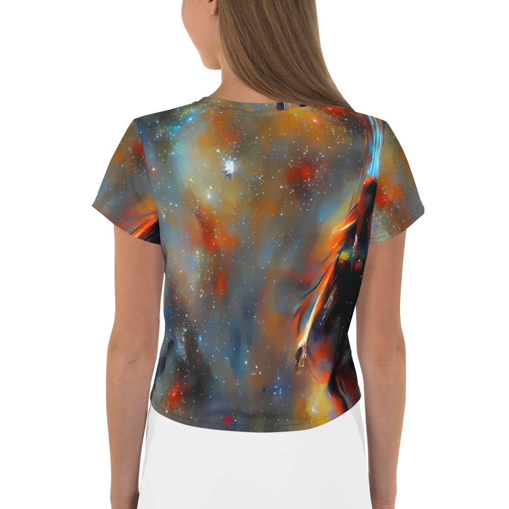 Women's Crop Tee - Brush Nebula