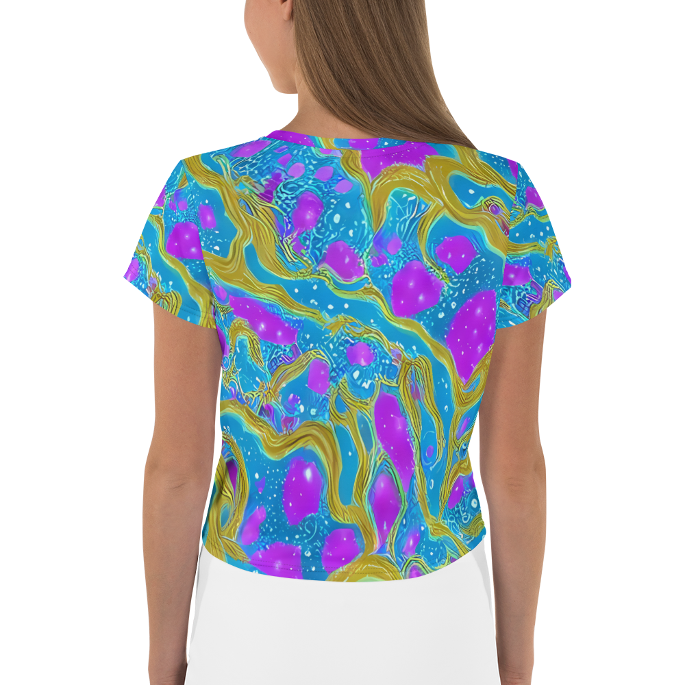 Women's Crop Tee - Mystic Waves