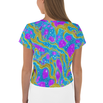 Women's Crop Tee - Mystic Waves